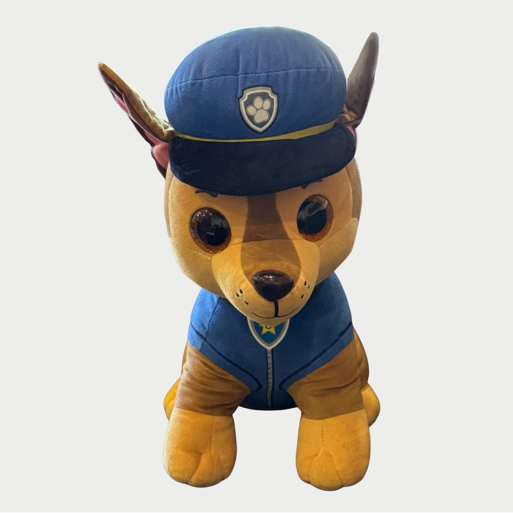 Chase PAW Patrol Chase Deluxe Large Plush Ty 18” Tall 💜 BOGO